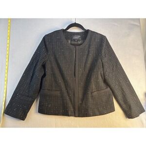 Ann Taylor Factory Women's Size 10 Blazer,‎ Work Jacket. Black